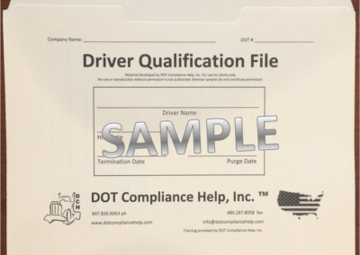 DQ – Maintenance – Accident Folders - DOT Compliance Help, Inc.